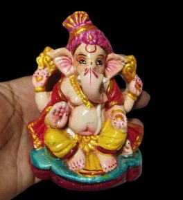 Ganesh Idoll Clay/Ganesh Sculpture Idol/Kan Drishti Ganapathy/Vinayakar clay  Idols/Ganesh Ji/Vinayakar Peruman/Lord Ganesha/Pillayar