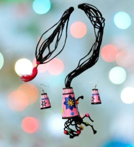 simonart and printing terracotta jewellery handicraft set for weman