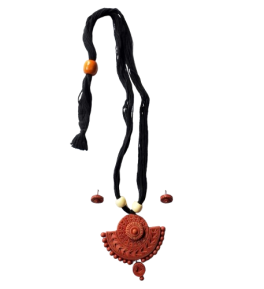 Teracotta Handcrafted Jewellary set weman