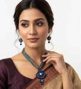 Necklace Set for Women and Girls, Handmade Terracotta Jewelry, Handmade Necklace earring Set for Daily Use, Occasion