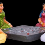 simonart and printing Carrom board game dolls set 6 Inc (Clay)