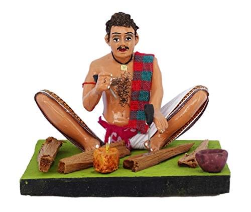 simonart and printing artisan hand making clay crafts home decor
