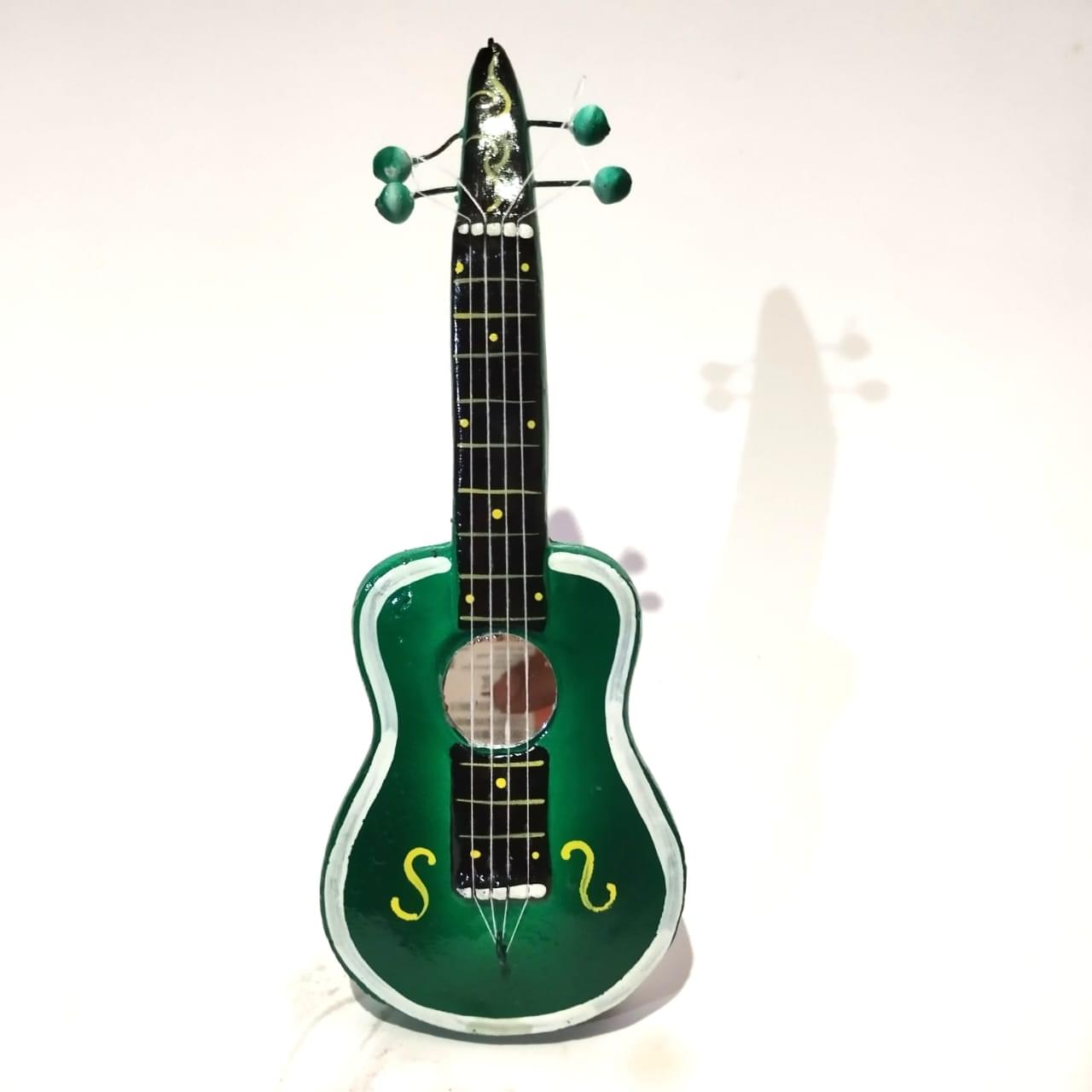 handicarfst clay guitar 18 cm home decor