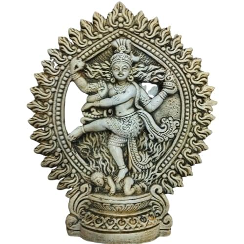 Brass Lord Shiva Natraj Idol clay  | Natraja Statue Handcrafted Sculpture owel Shape