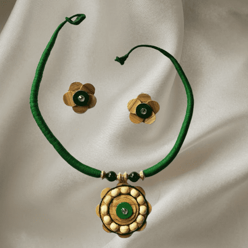 Bamboo jewellery flower style For Women - Image 2